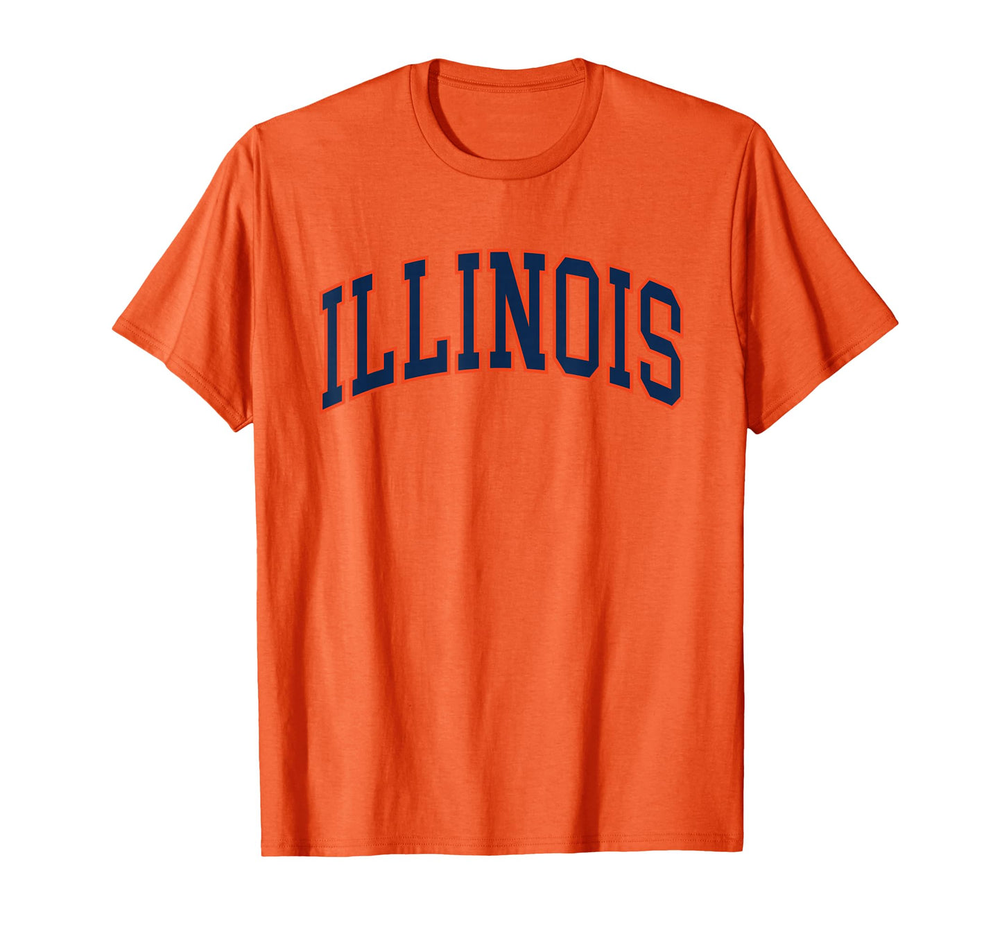 Retro Illinois Tee Vintage Illinois Blue Orange Throwback IL T-Shirt