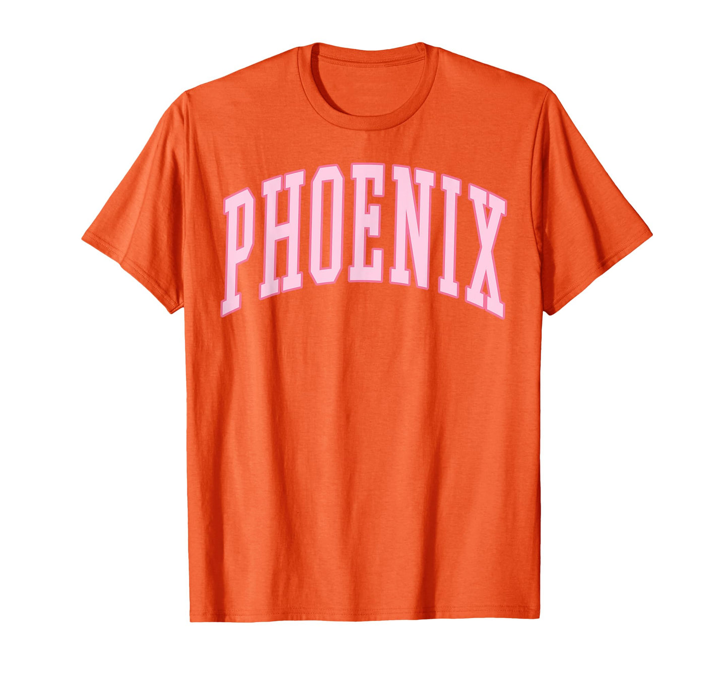 Phoenix Vintage Preppy Varsity Pink Sports T-Shirt