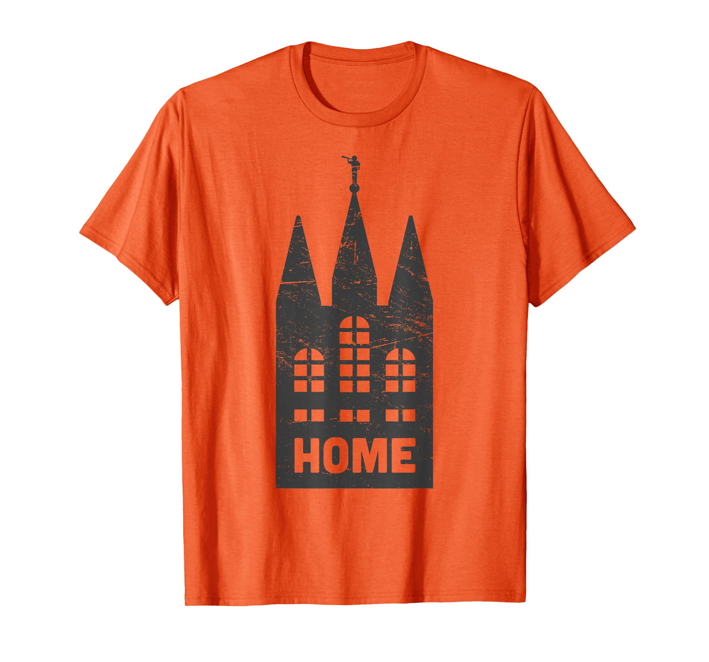Mormon LDS Temple "Home" Distressed T-Shirt