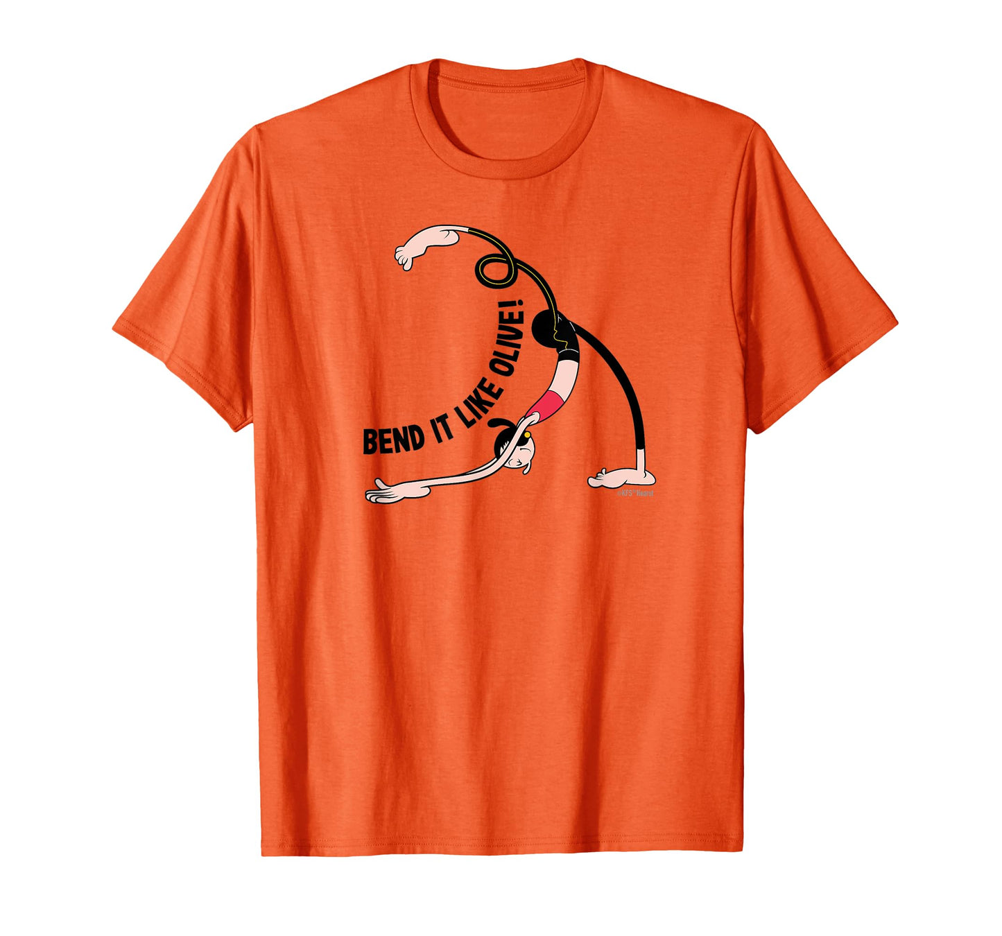 Olive Oyl "BEND IT LIKE OLIVE!" Yoga Tee T-Shirt