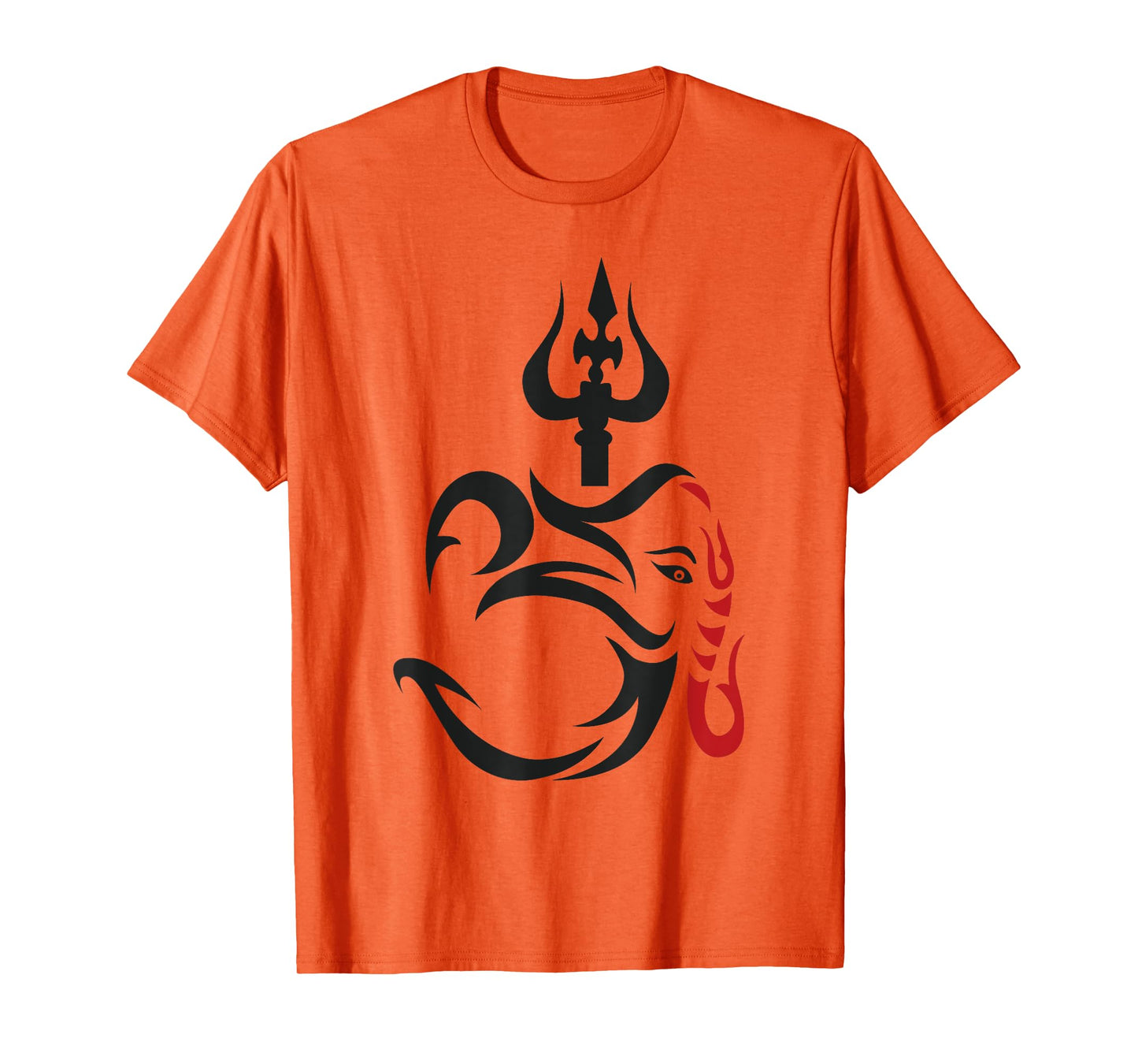OM-Ganesha And Lord Shiva Divine Trident Trishul T-Shirt T-Shirt