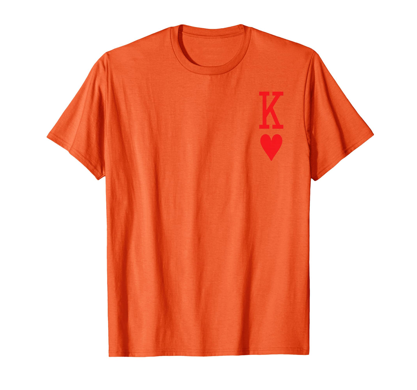 King of Hearts and Queen of Hearts Couples Matching Pajama T-Shirt