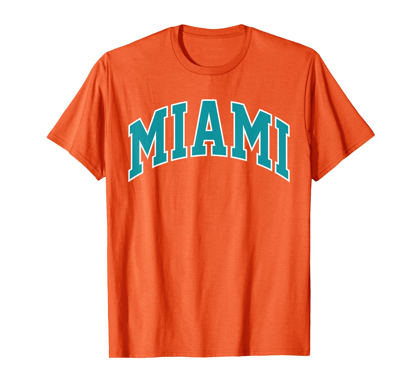 Retro Miami Men Miami Women Vintage Classic Orange Aqua FL T-Shirt