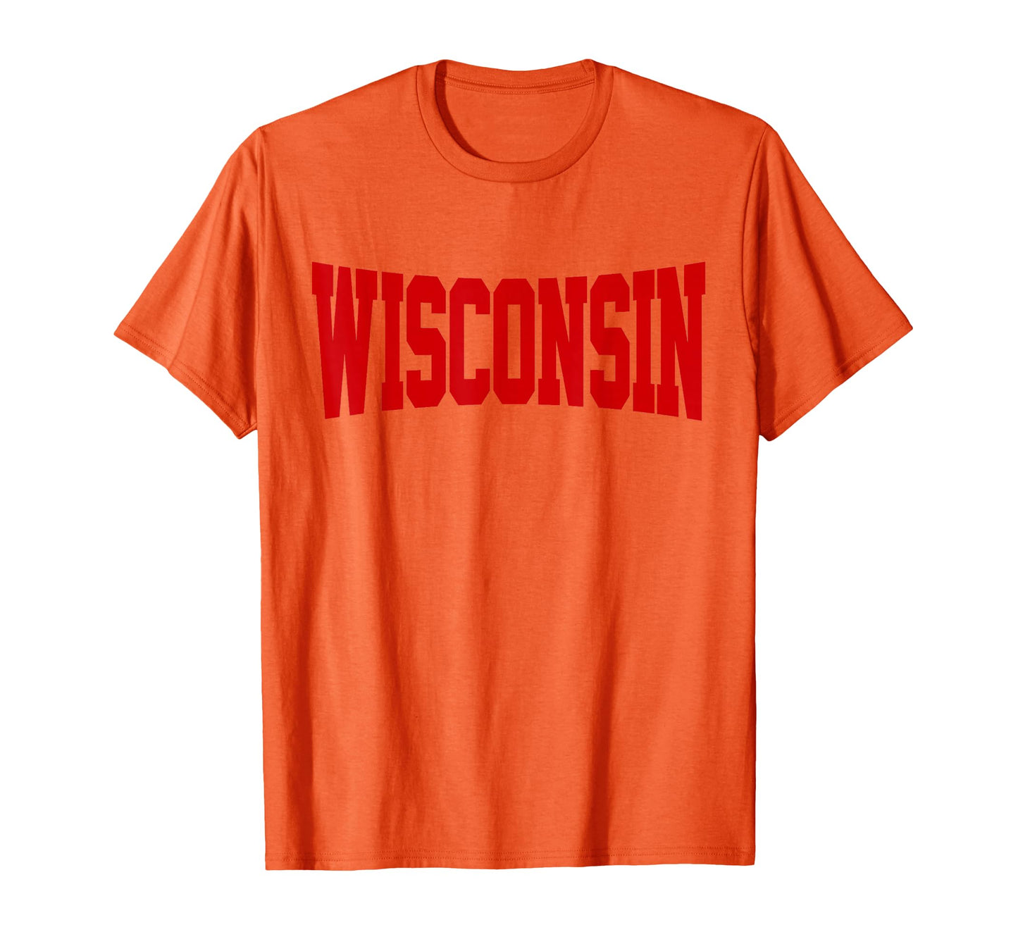 Vintage Wisconsin Mens Wisconsin Womens Red Retro T-Shirt