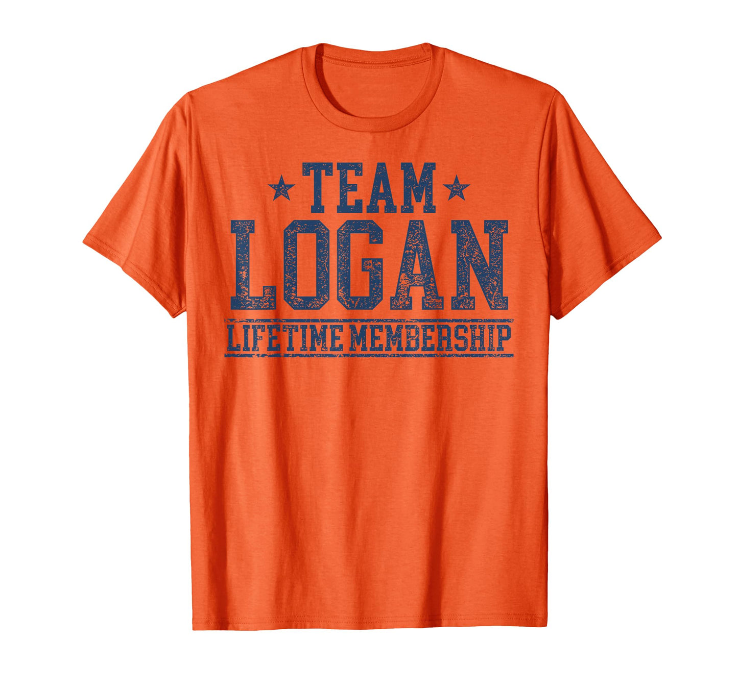 Team Logan Lifetime Member Personalized Surname Last Name T-Shirt