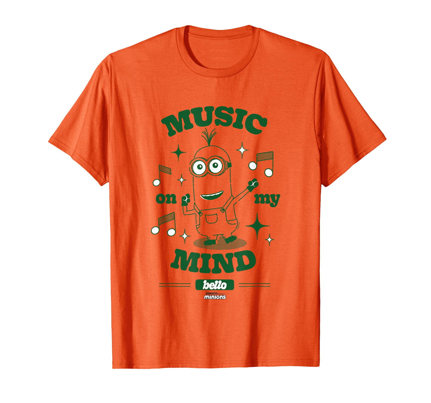 Minions Music On My Mind Bello Minion Dance Party T-Shirt