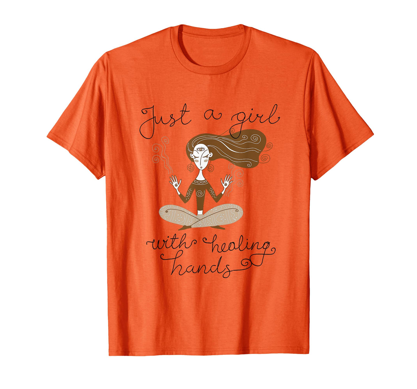 A Girl With Healing Hands Reiki Master Reiki Therapist T-Shirt