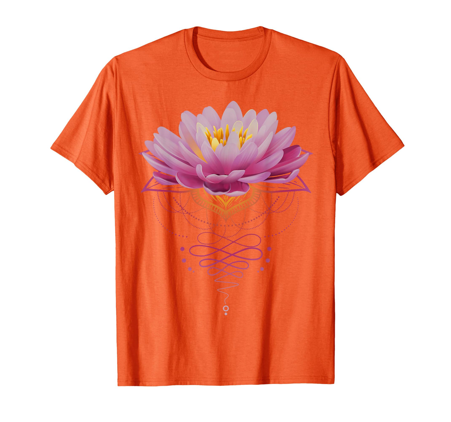 Spiritual Lotus Flower Unalome Zen Meditation Yoga Lovers T-Shirt