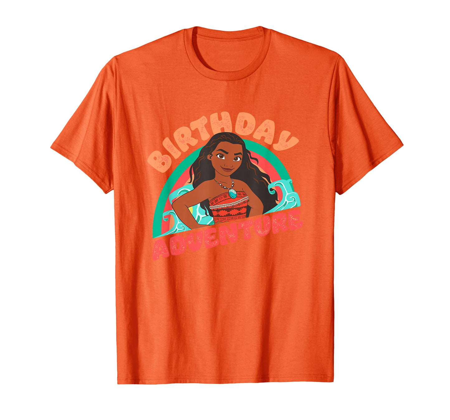 Disney Moana Brave Moana Birthday Adventure Big Chest Logo T-Shirt