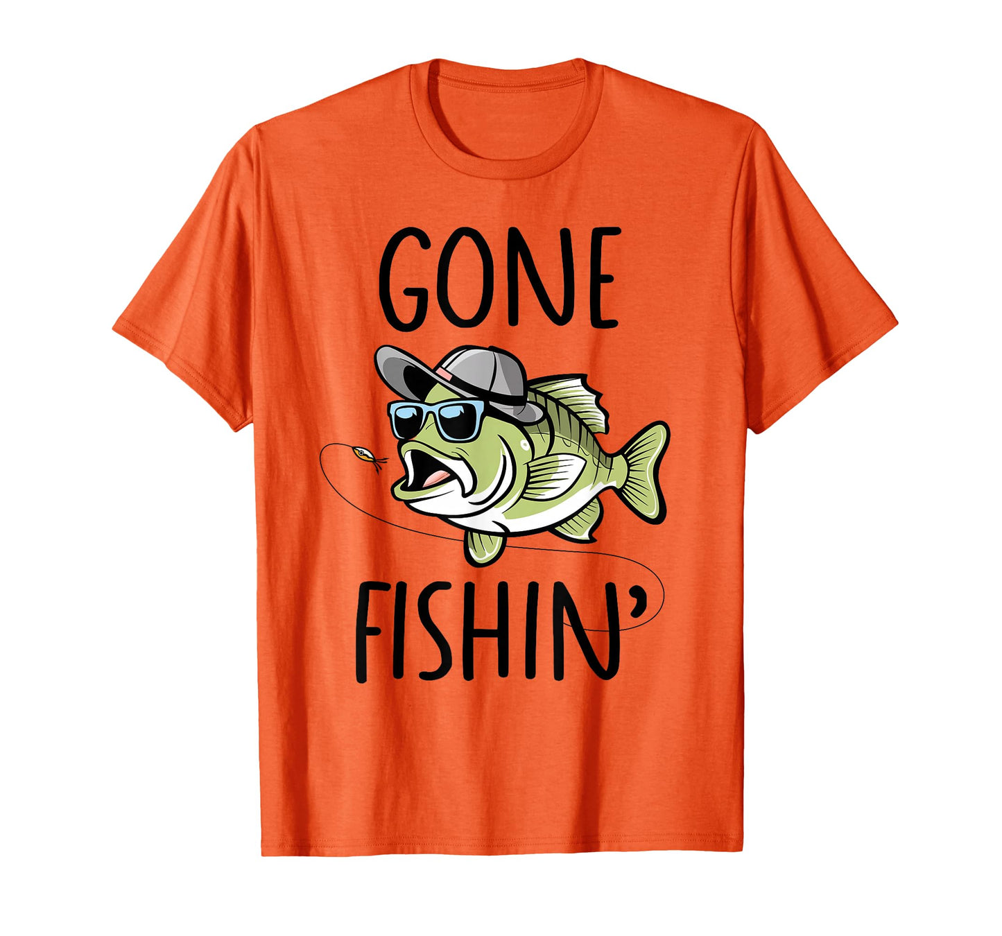 Gone Fishing Shirt Boys Kids Toddler Cute Bass Fishing T-Shirt