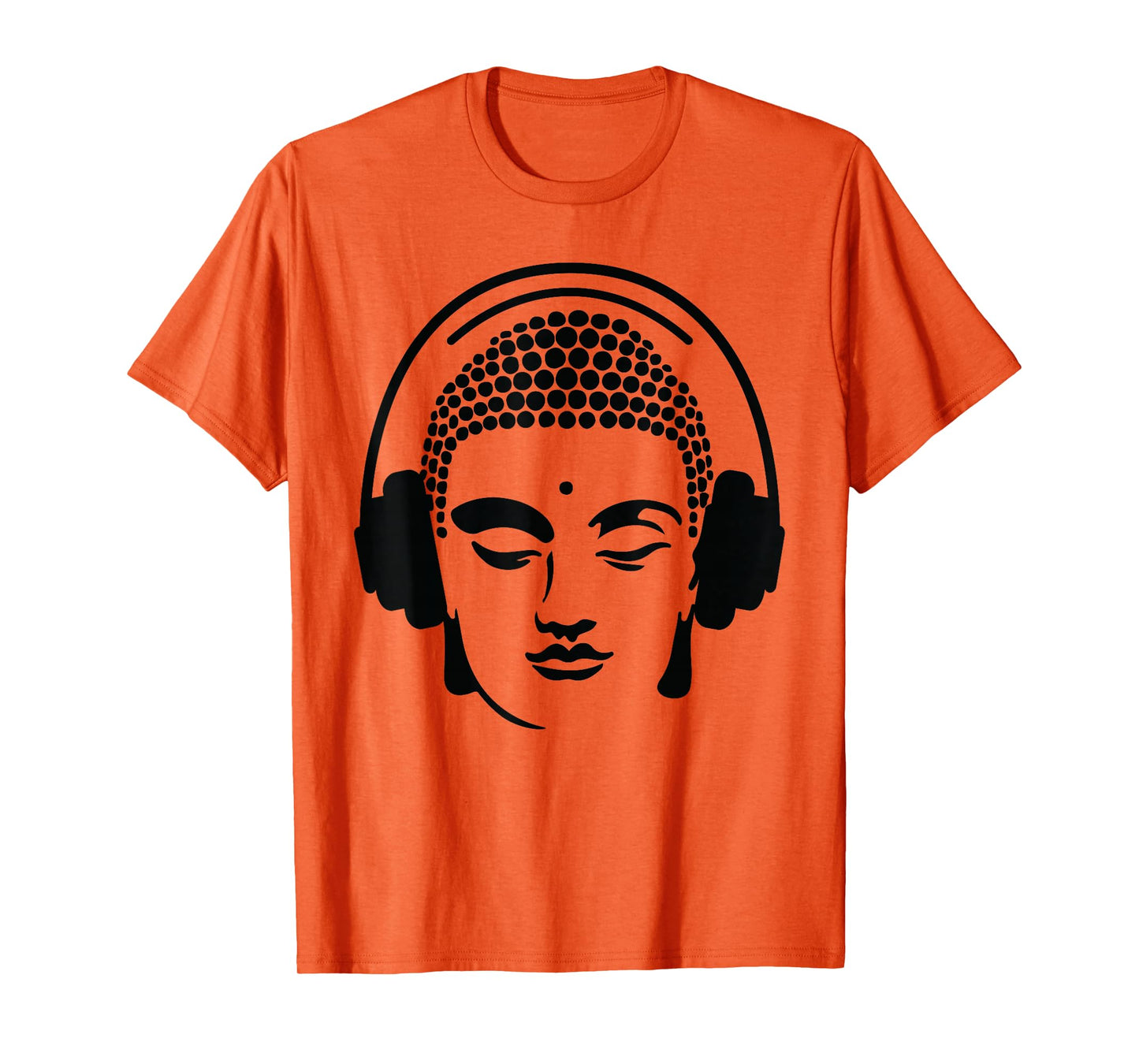 Chilling Buddha with Headphones T-Shirt T-Shirt