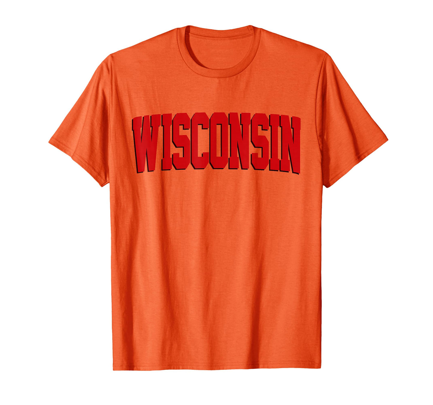 Vintage Wisconsin Mens Wisconsin Womens Red Retro Wisconsin T-Shirt