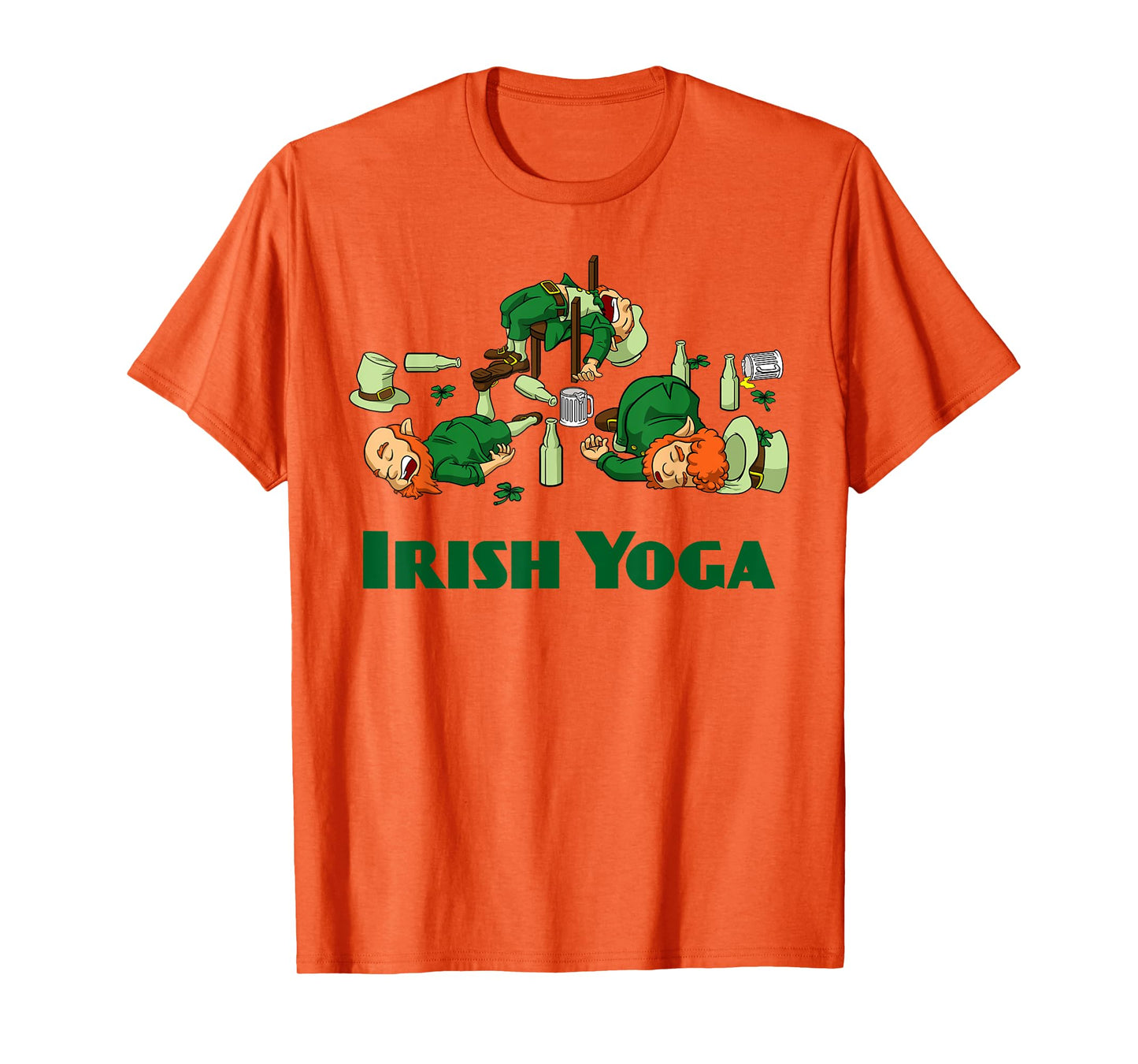 Irish Yoga Funny St. Patrick's Day Party Leprechaun Matching T-Shirt