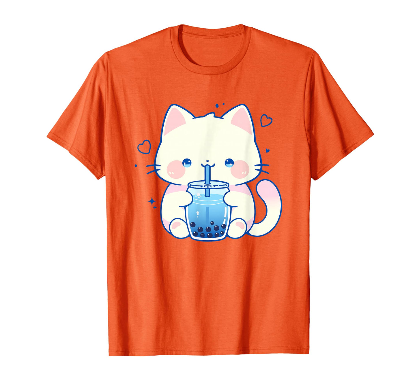 Kawaii Cat Boba Japanese cute aesthetic Anime Girls Teens T-Shirt