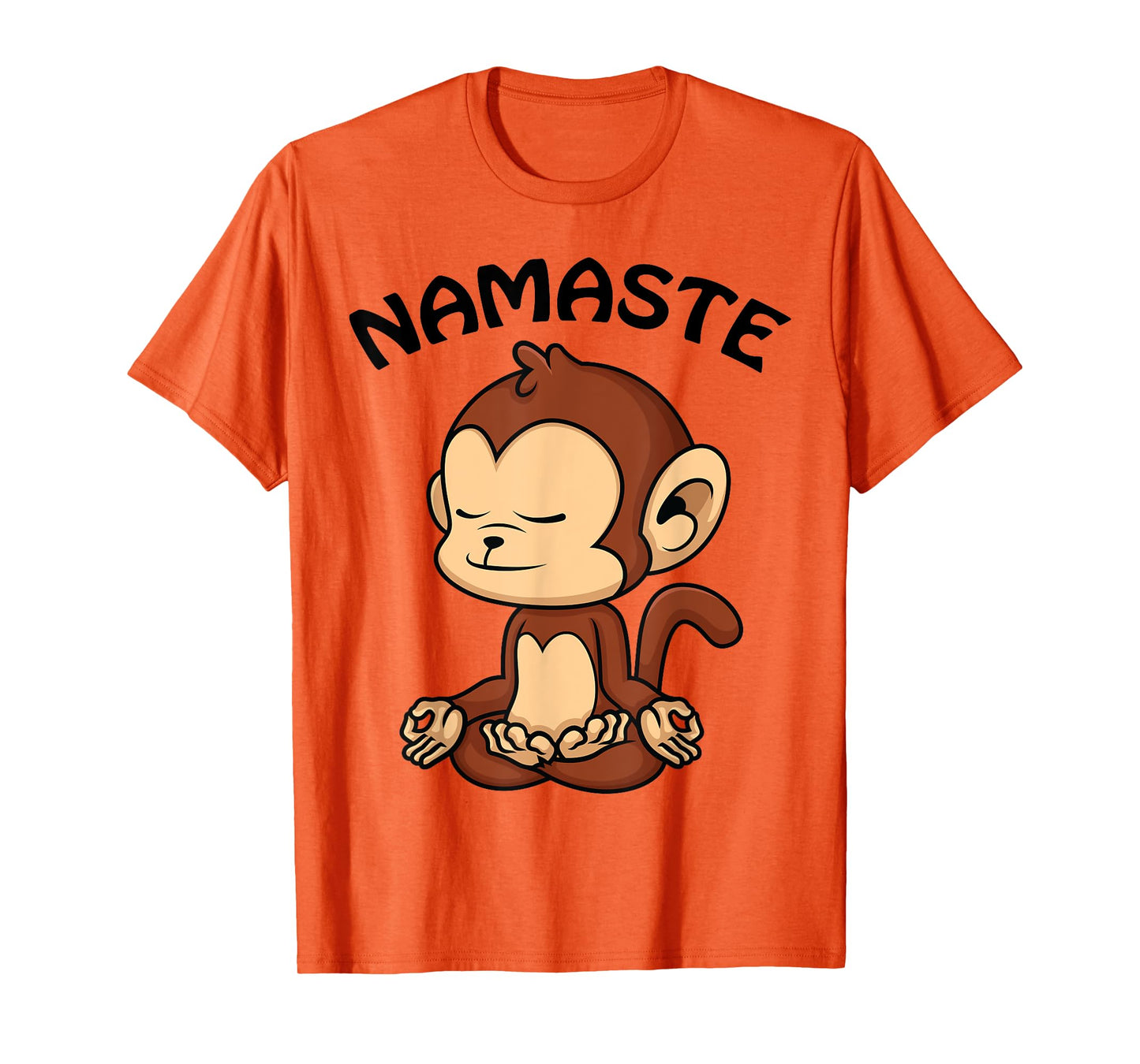 Monkey Yoga Shirt Cute Monkey Lovers Gift Funny Namaste Yoga T-Shirt