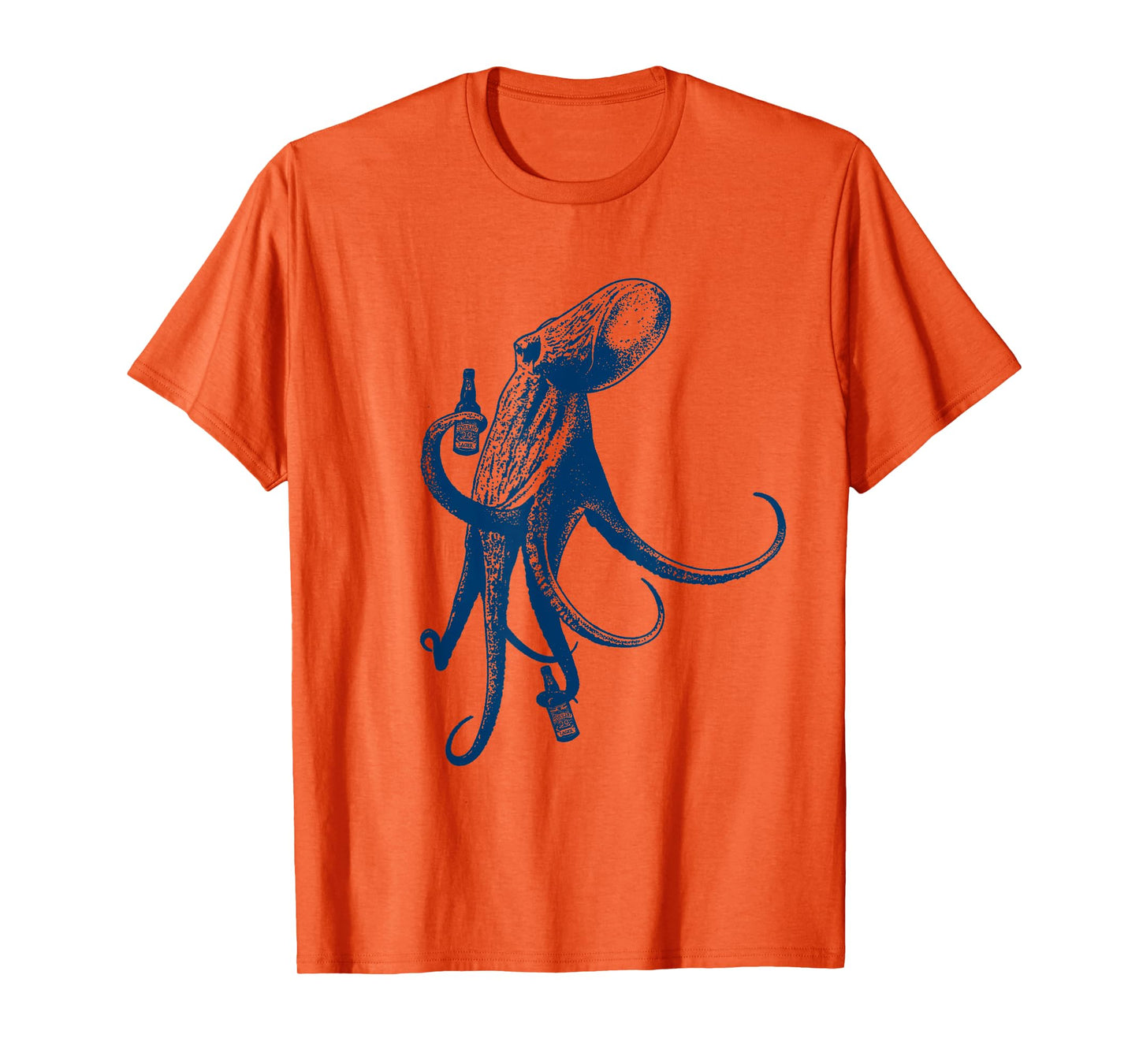 The Original Beer Drinking Octopus - Beach Vacation T-Shirt Men Women T-Shirt