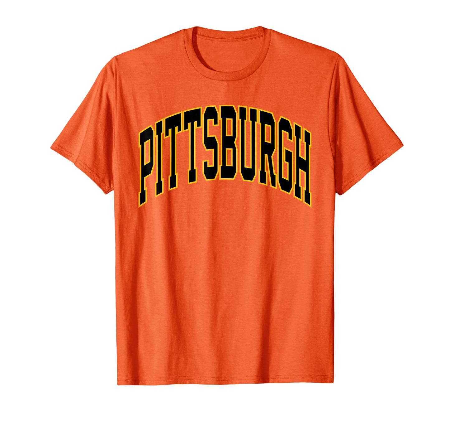 Retro Pittsburgh Throwback Classic Pittsburgh Black Gold Tee T-Shirt