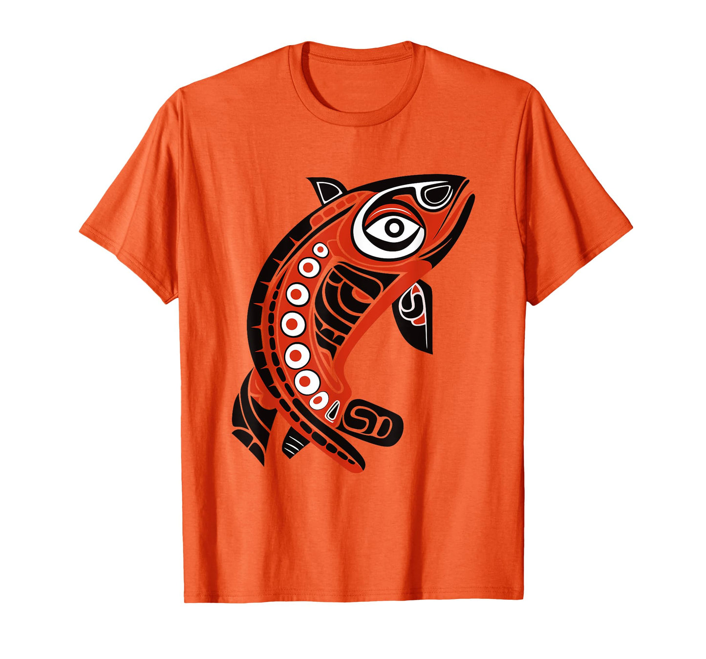 Native American Pacific Northwest Coast Art Tribal Salmon T-Shirt