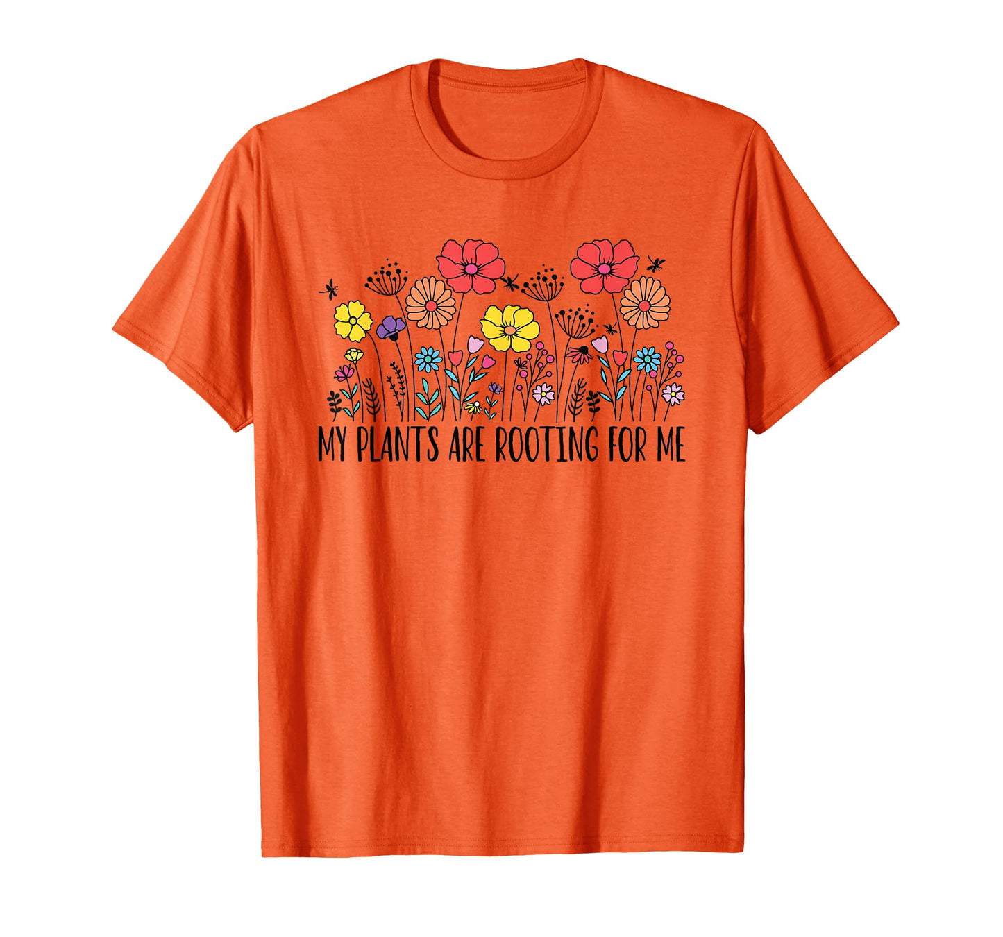 Retro Vintage My Plants Are Rooting For Me Plant Lover Funny T-Shirt