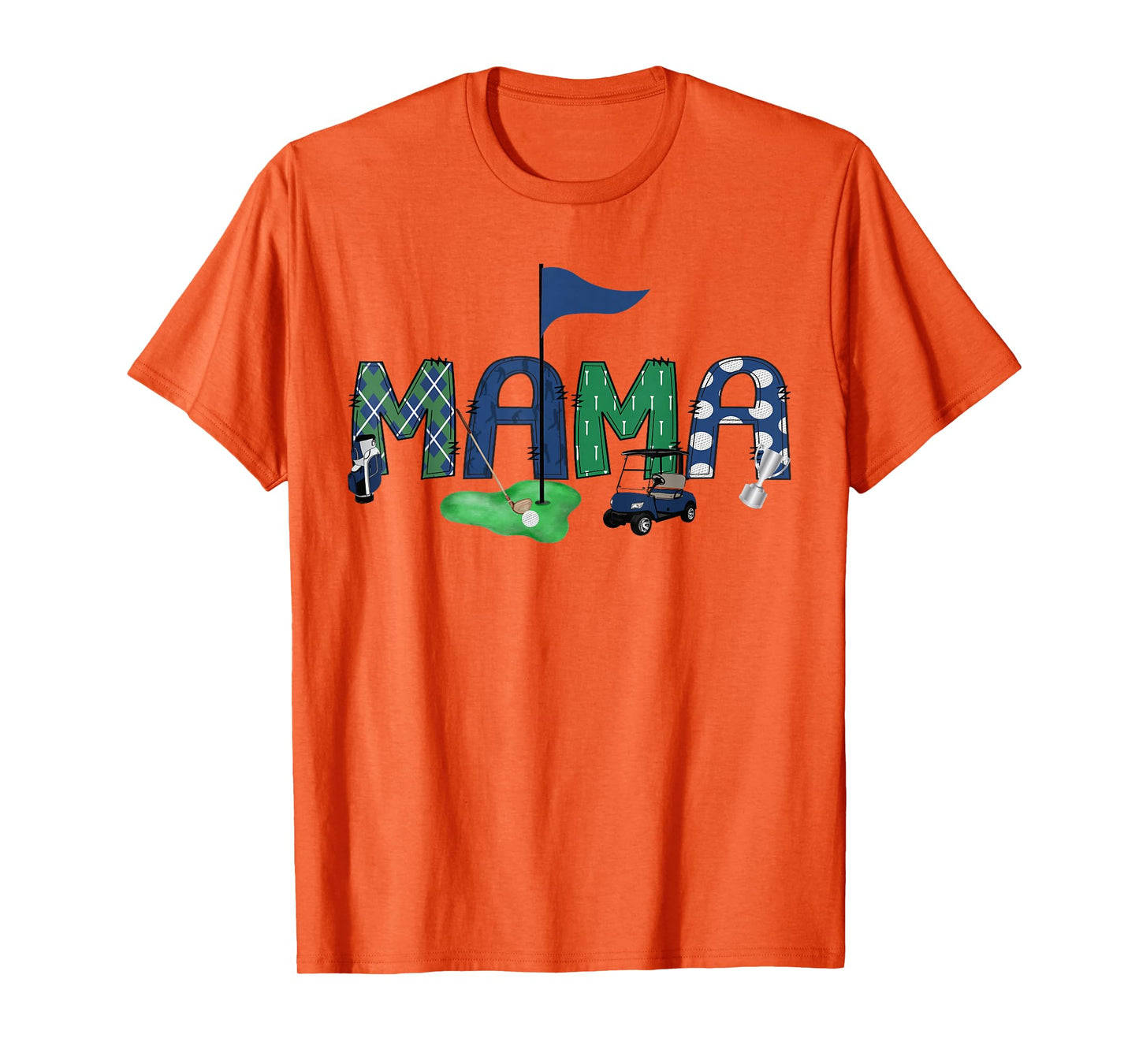 Mama Of The Birthday Boy Hole in One Golf Sport Matching T-Shirt