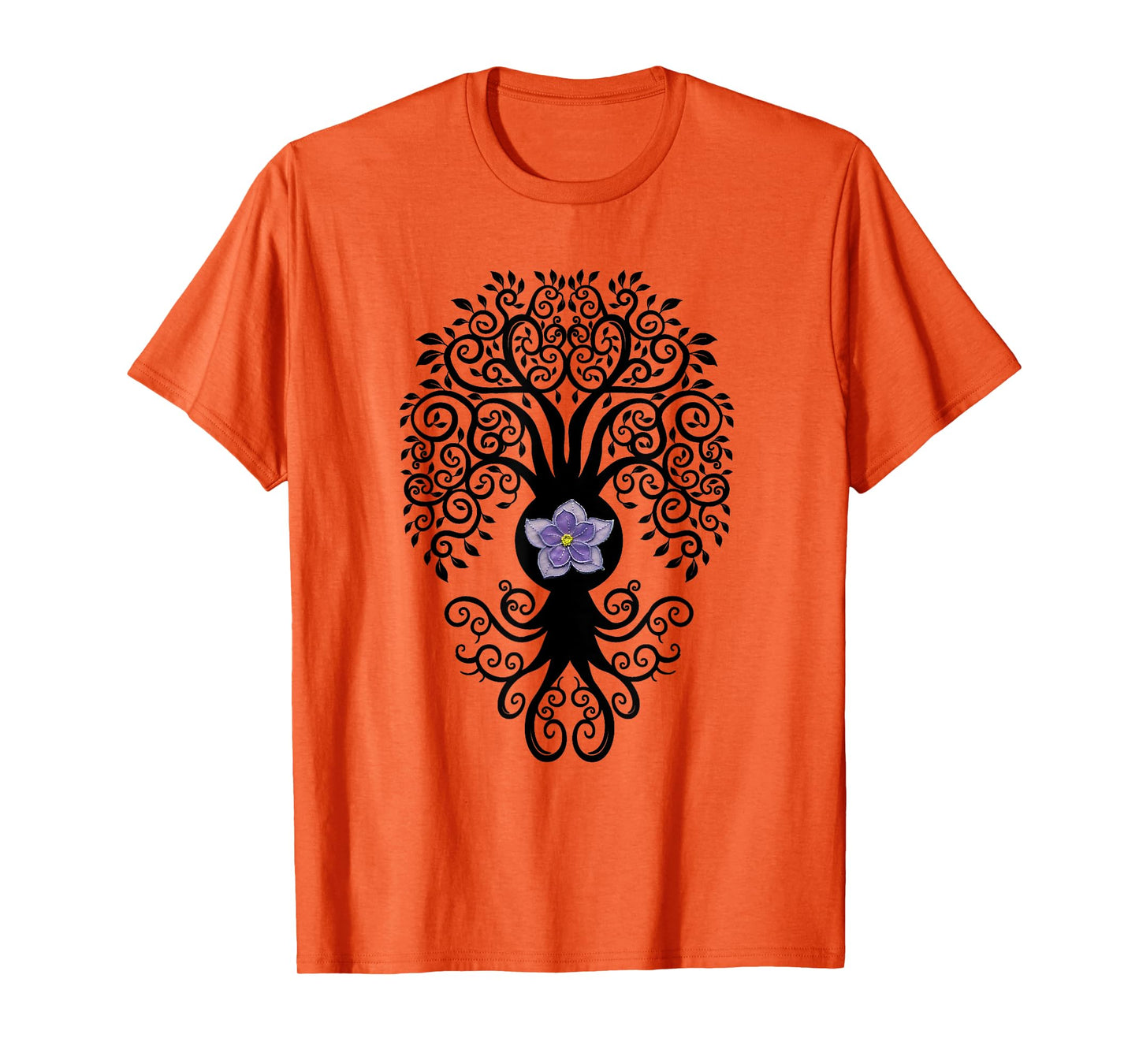 Bodhi Tree with Layered Lotus Flower Yoga Tshirt