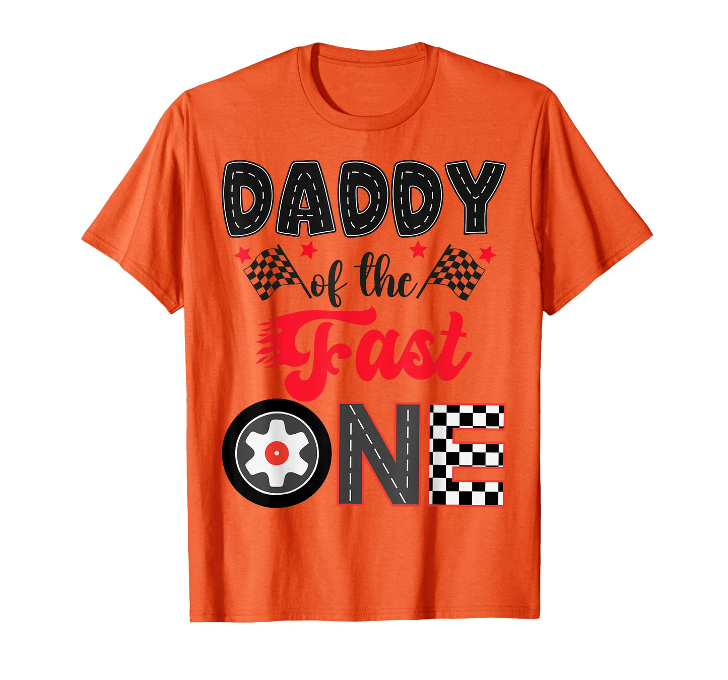 Daddy Of The Fast One Car Racing Dad 1St Birthday Boy T-Shirt