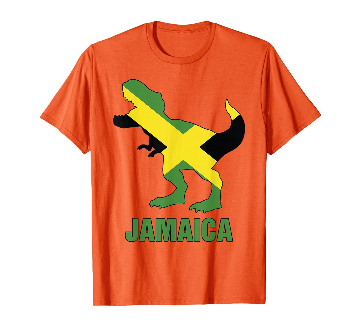Jamaica-Shirt Boys T-Rex Jamaican Flag Toddler Kids T-Shirt