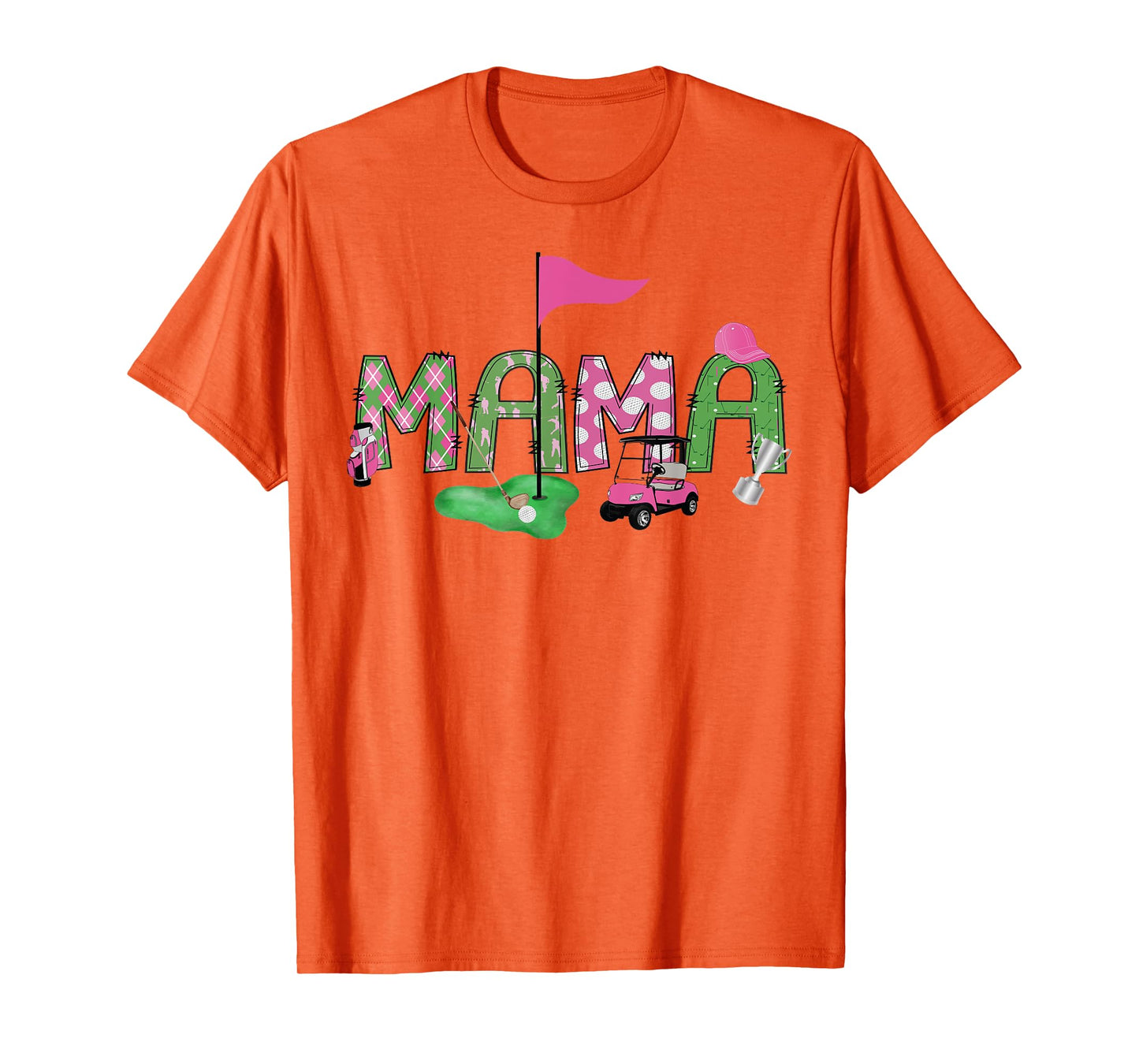 Golf Mama Pink Hole in One Golf 1St Birthday Girl T-Shirt