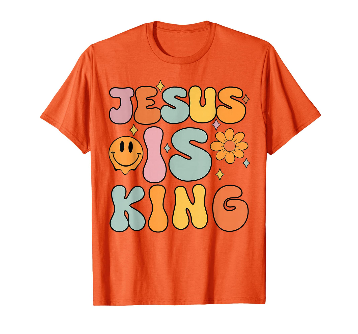 Jesus is King Cute Christian Teen Girls Religious Faith Gift T-Shirt
