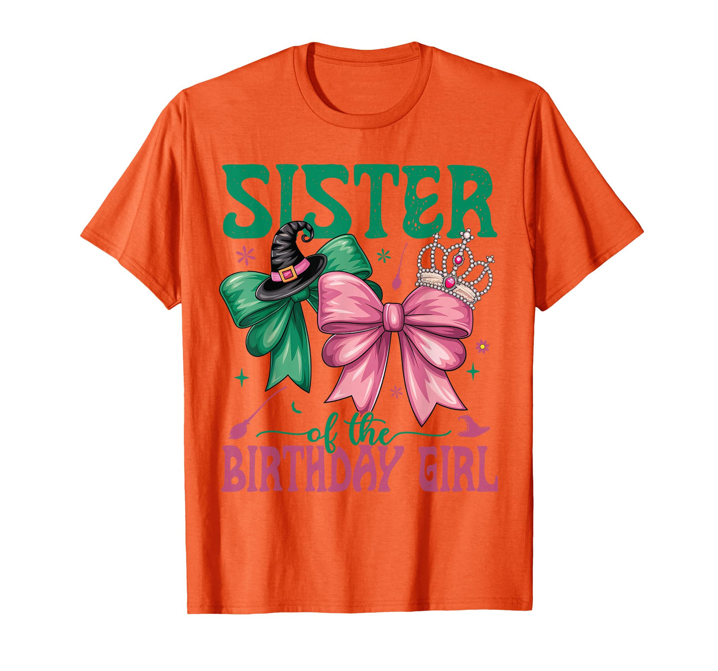 Sister Of The Birthday Girl Matching Witch Family Bday Party T-Shirt