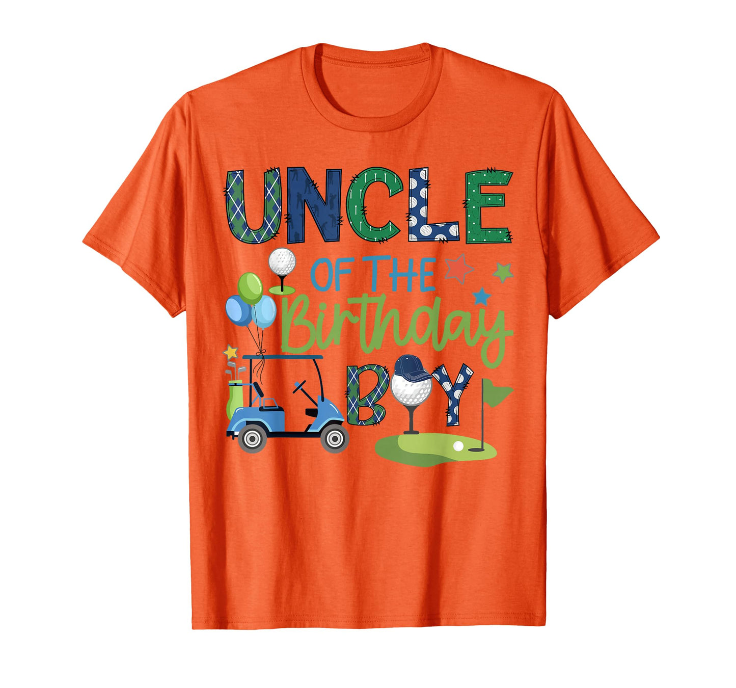 Uncle Of The Birthday Boy Hole in One Golf Sport T-Shirt