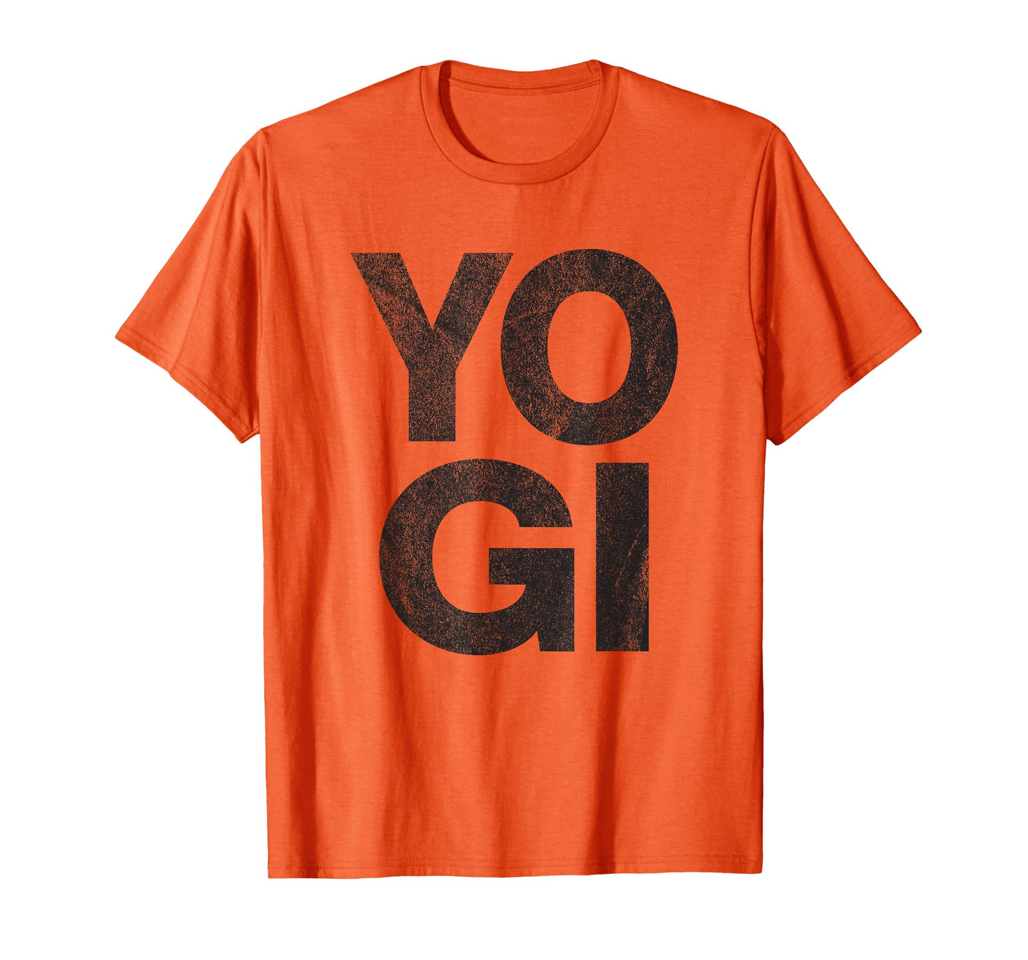 YOGI - distressed retro yoga lover workout gym exercise zen T-Shirt