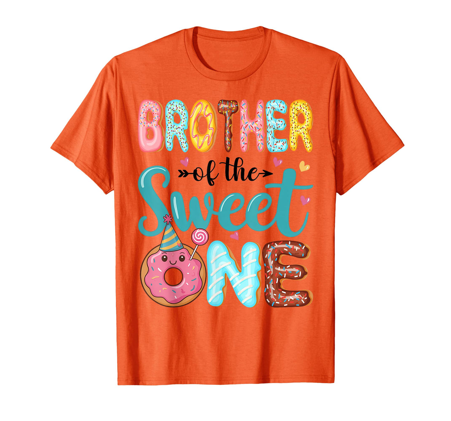 Brother Of The Sweet One 1st Birthday Girl Donut Party T-Shirt