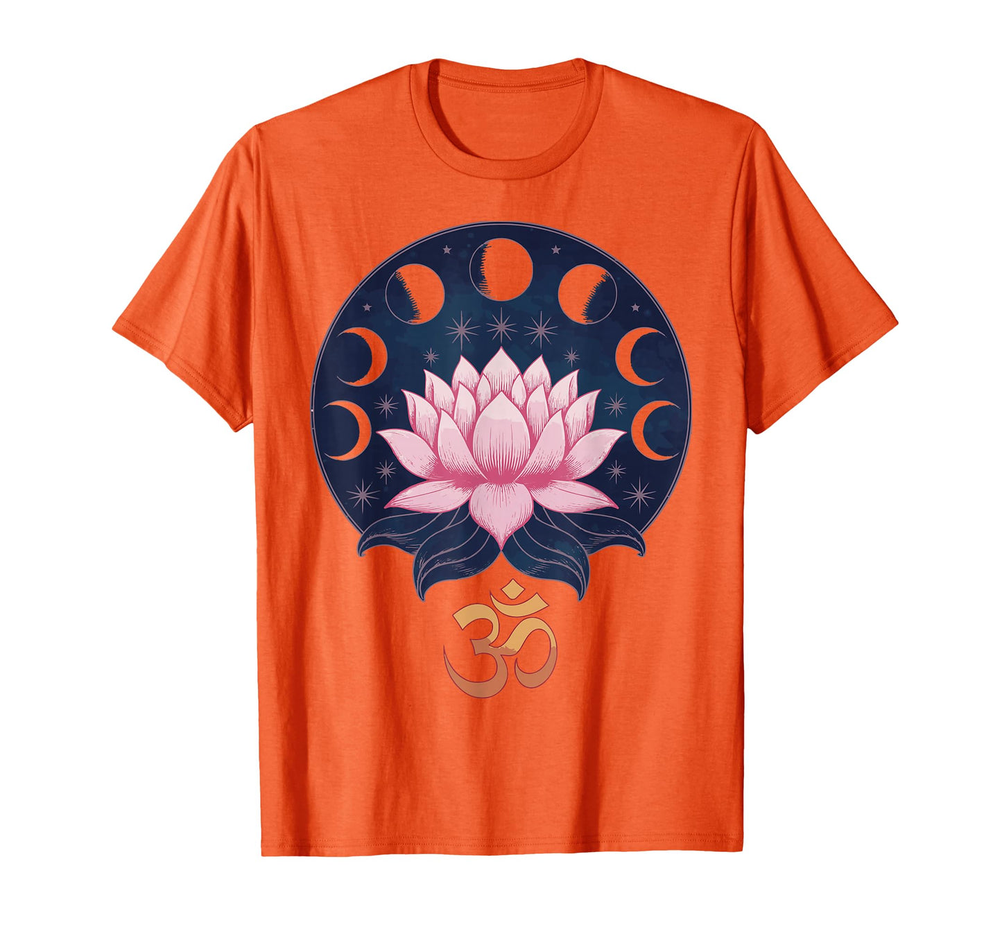 Lotus Flower Moon Phases Zen Yoga Lover Spiritual People T-Shirt