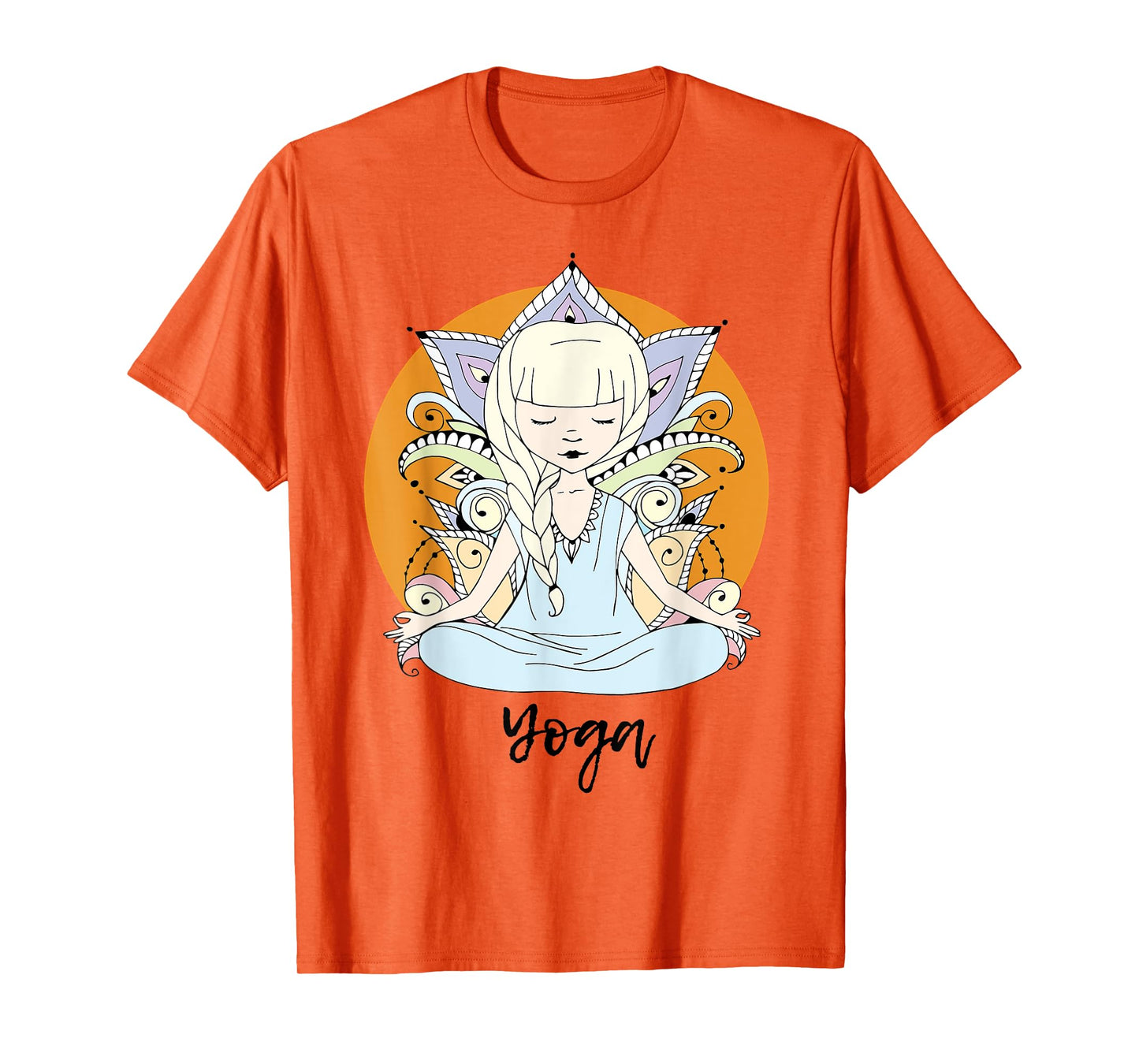 Kundalini Yoga Shirt for Girls Woman With Yogi Sun Flower