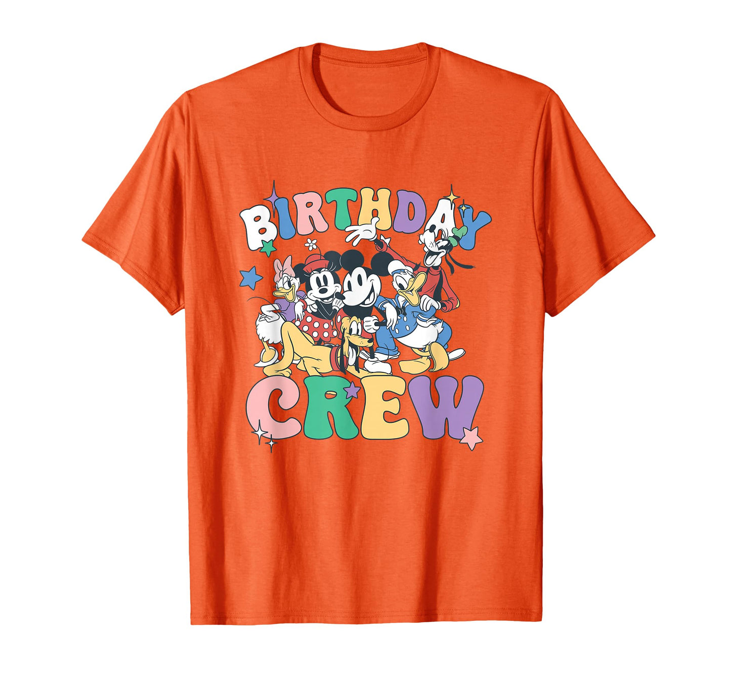 Disney Mickey And Friends Birthday Crew Vintage Group T-Shirt