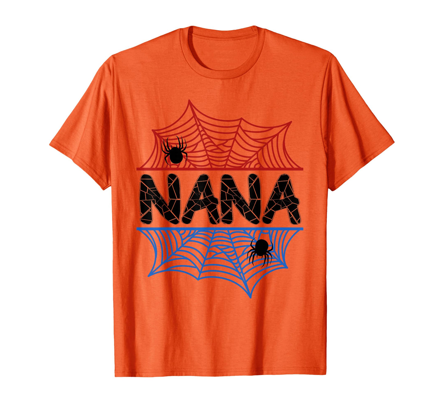 Nana Of The Birthday Boy Spider Grandma Bday Party T-Shirt