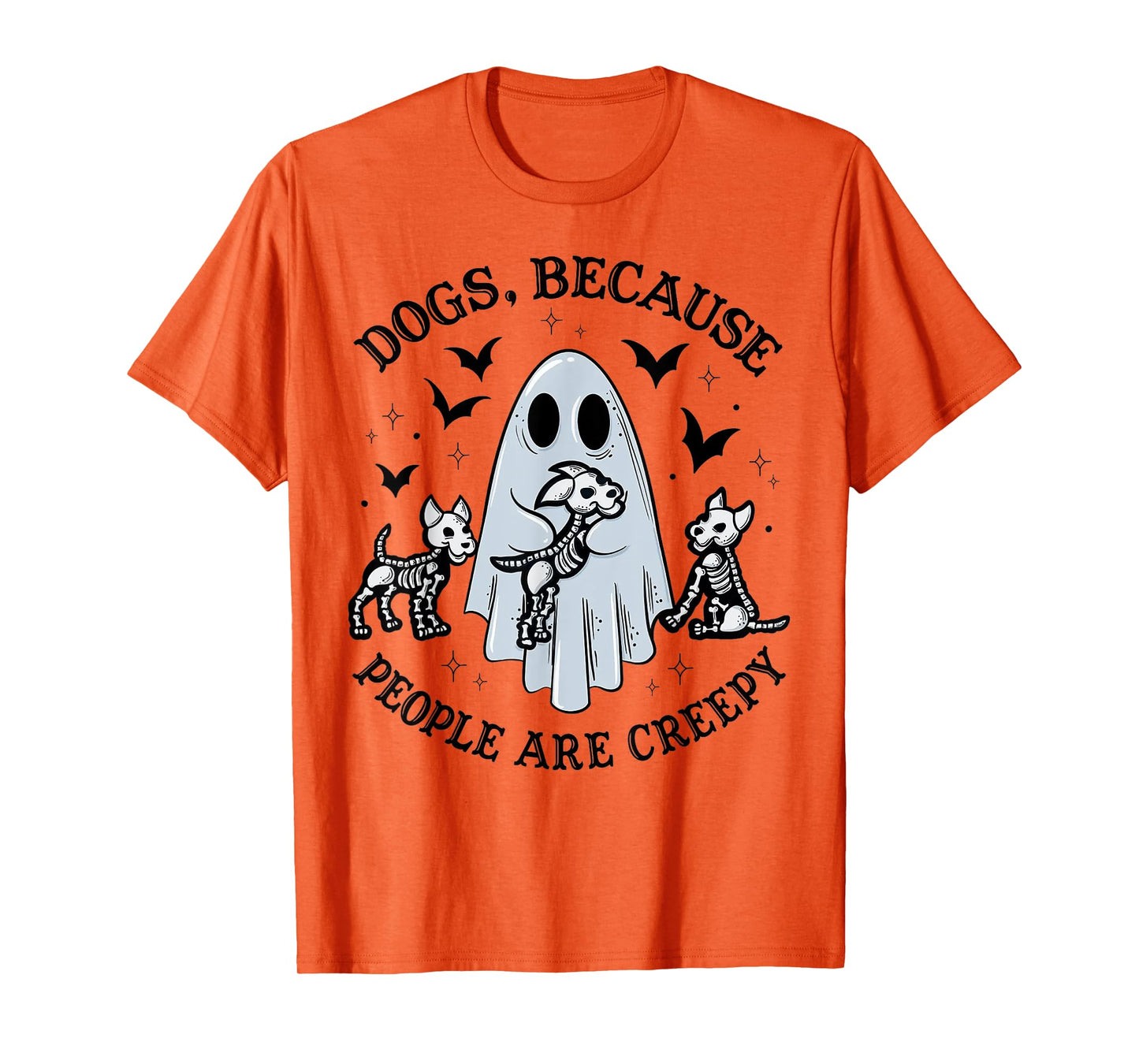 Dogs Because People Are Creepy Halloween Dog Grooming T-Shirt