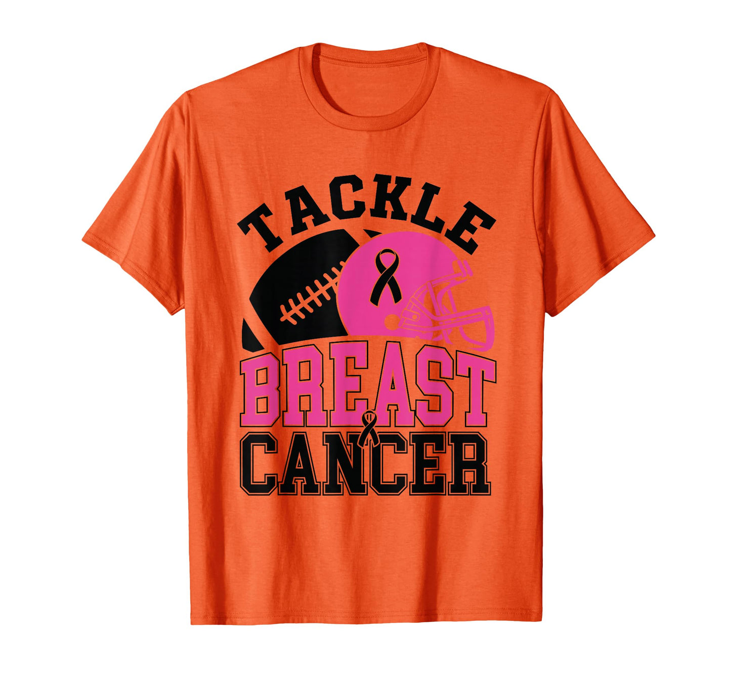 Tackle Breast Cancer Awareness American Football Women Kids T-Shirt