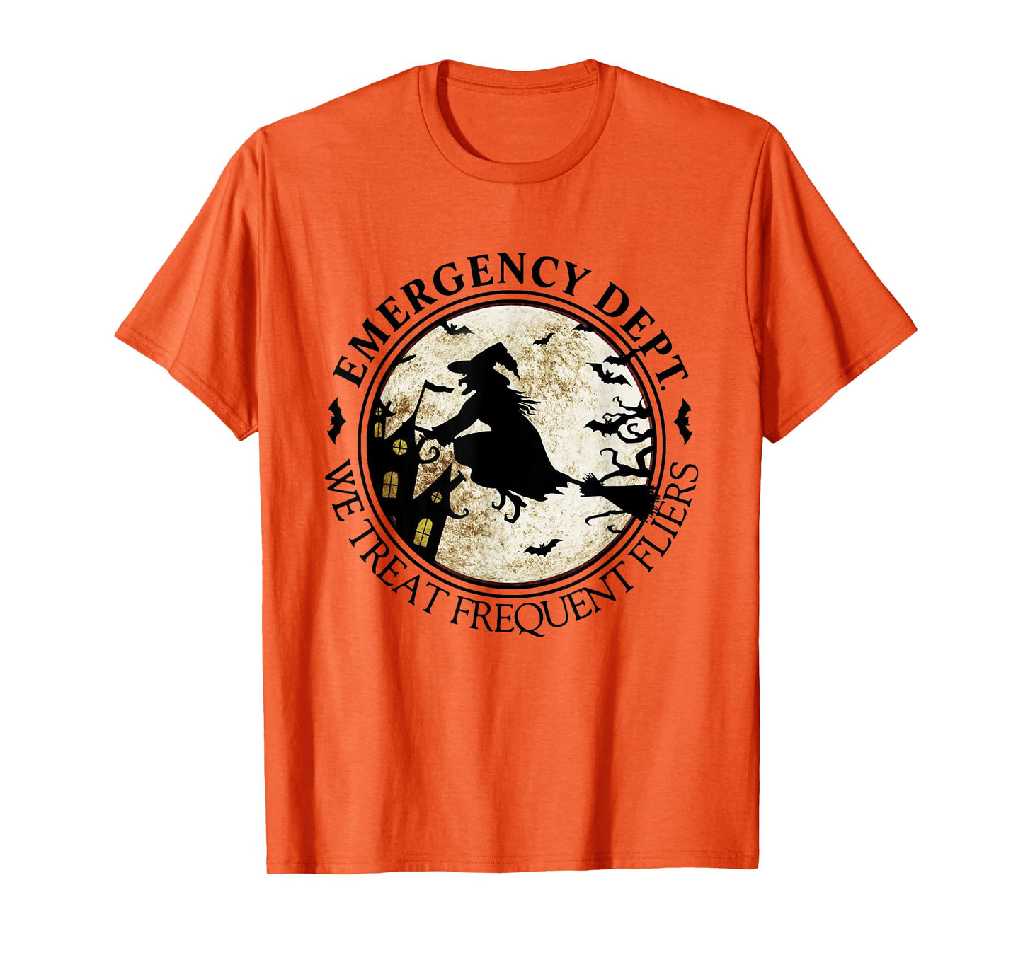 Emergency Dept We Treat Frequent Fliers Halloween ER Nurse T-Shirt