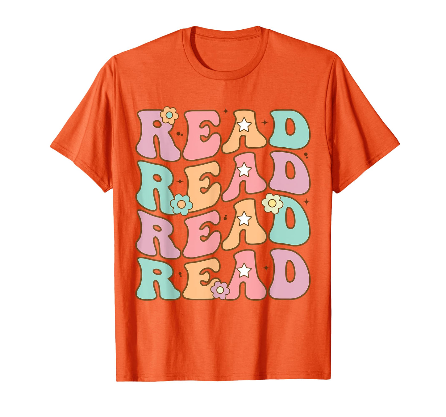 Read School Librarian Life Teacher Reading Groovy Read T-Shirt