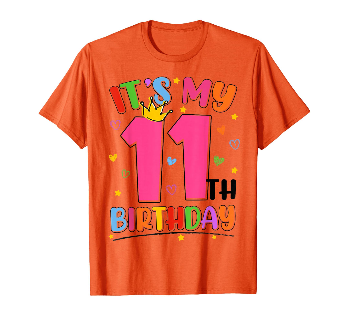It's My 11th Birthday Party Teens Girls 11 Year Old Bday T-Shirt