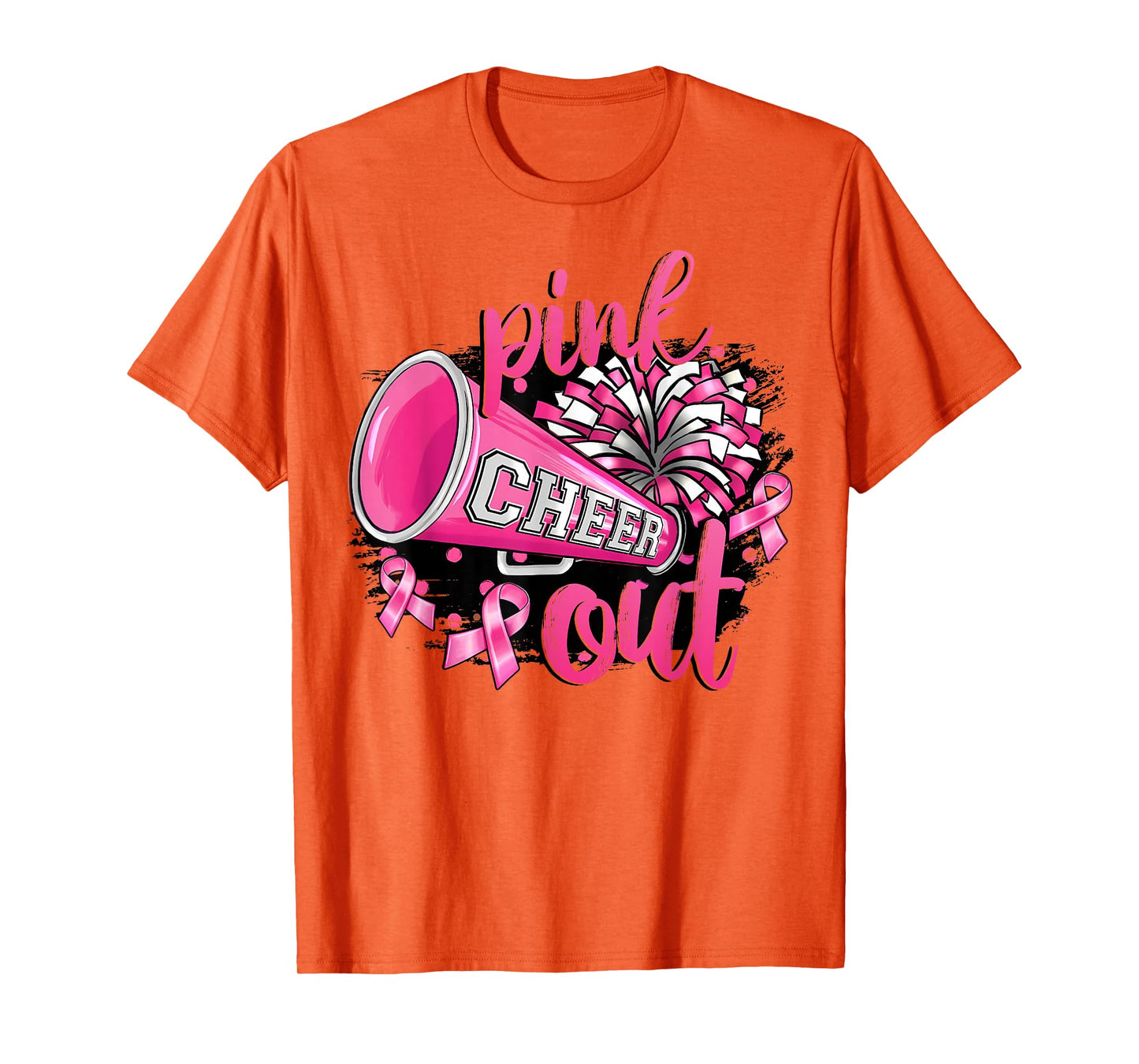 Pink Out Football Breast Cancer Awareness Cheer Mom Mama T-Shirt