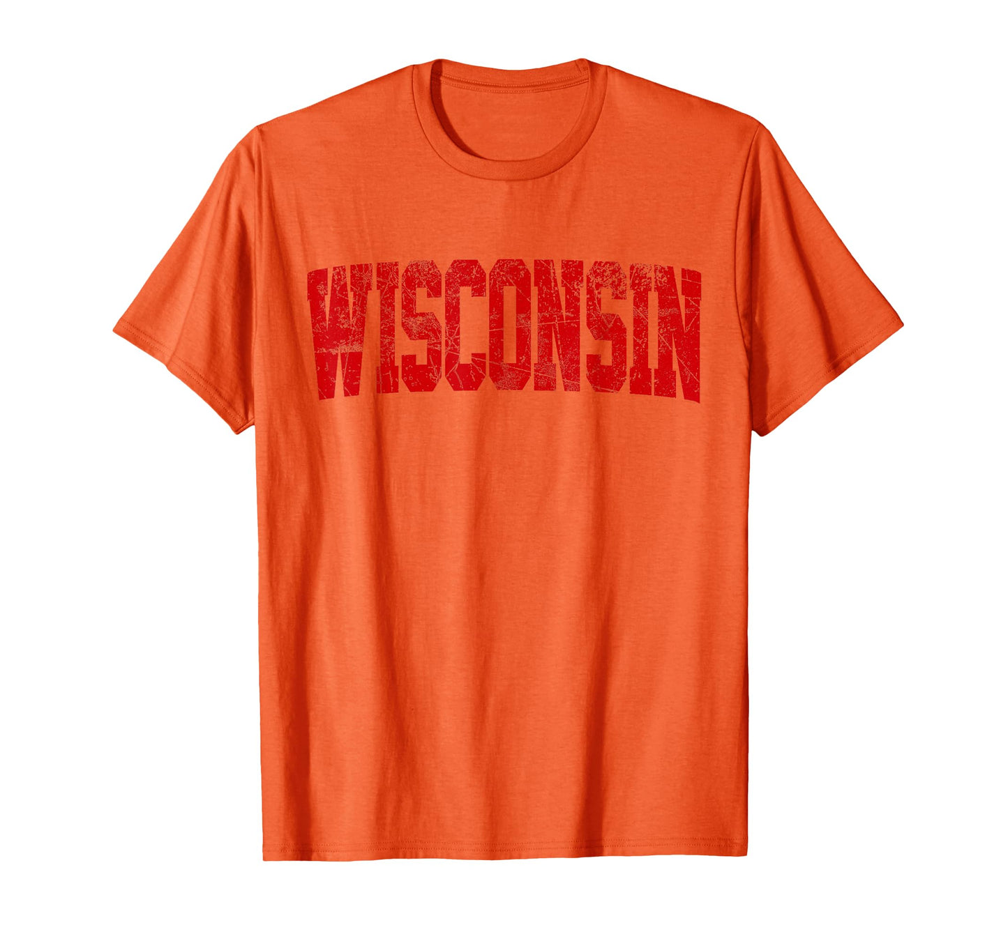 Vintage Wisconsin Mens Wisconsin Womens Red Retro Wisconsin T-Shirt