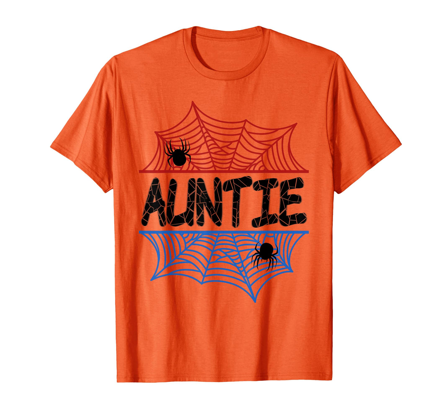 Auntie Of The Birthday Boy Spider Aunt Bday Party T-Shirt