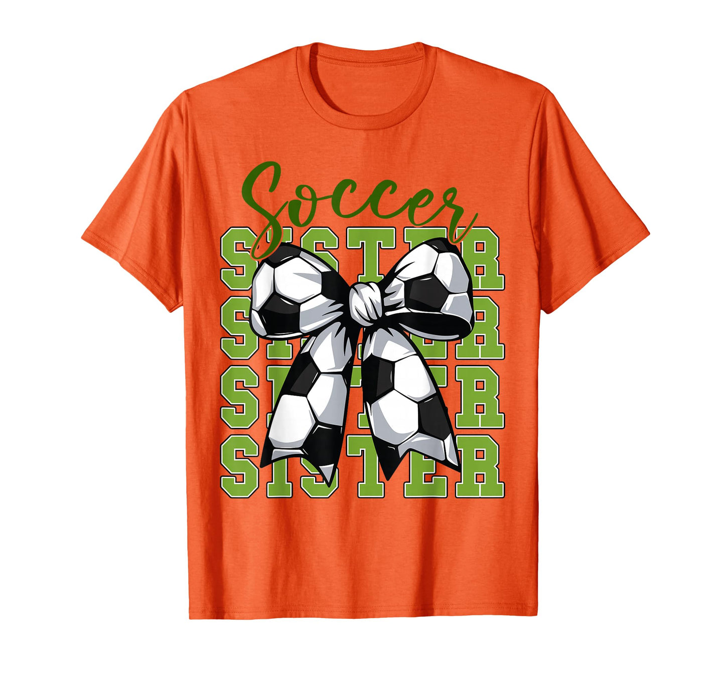 Youth Girl Soccer Sister Coquette Bow Soccer Cute Teen Girl T-Shirt