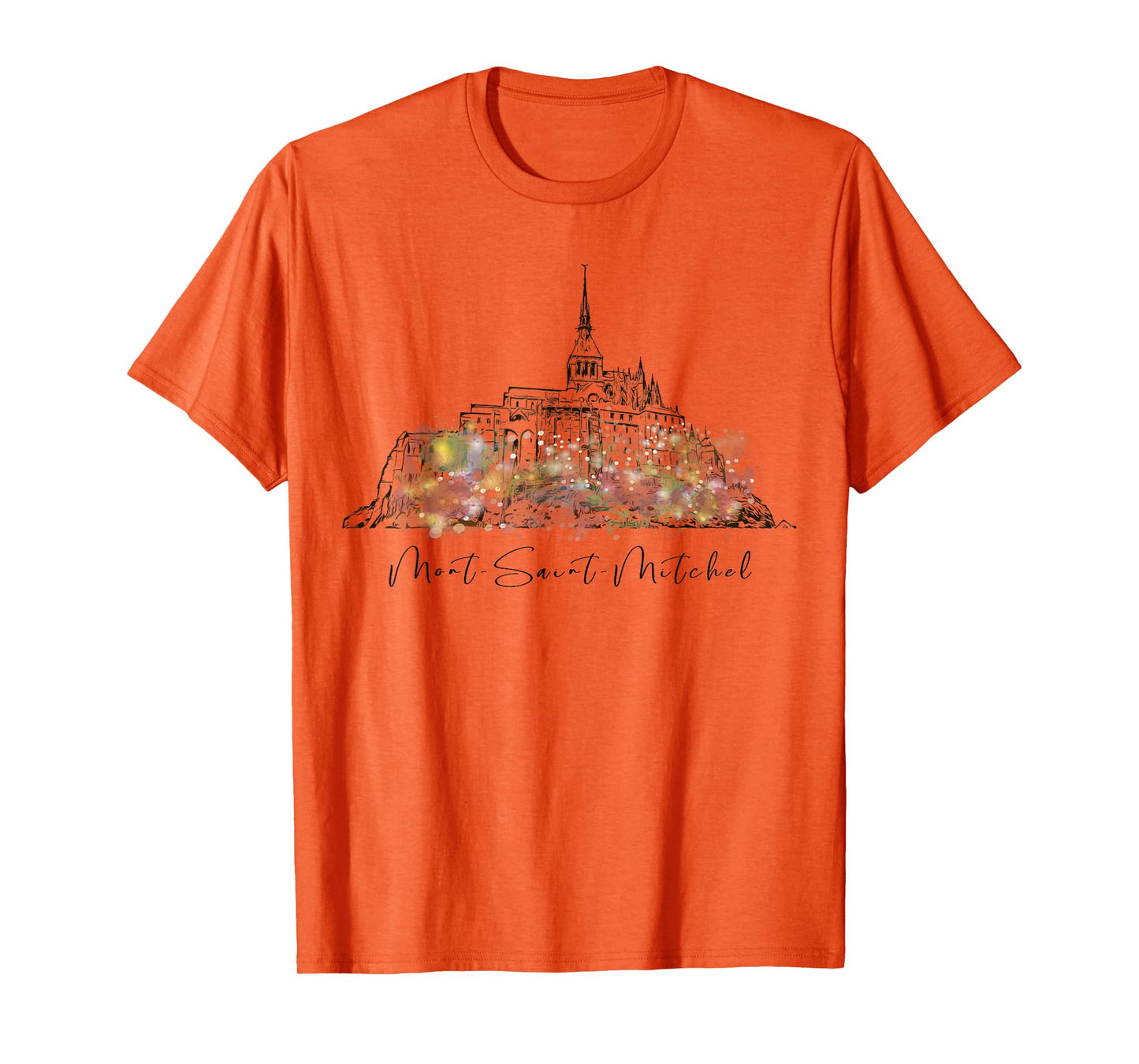 France Normandy Mont Saint Michel Europe French Vacation Tee T-Shirt