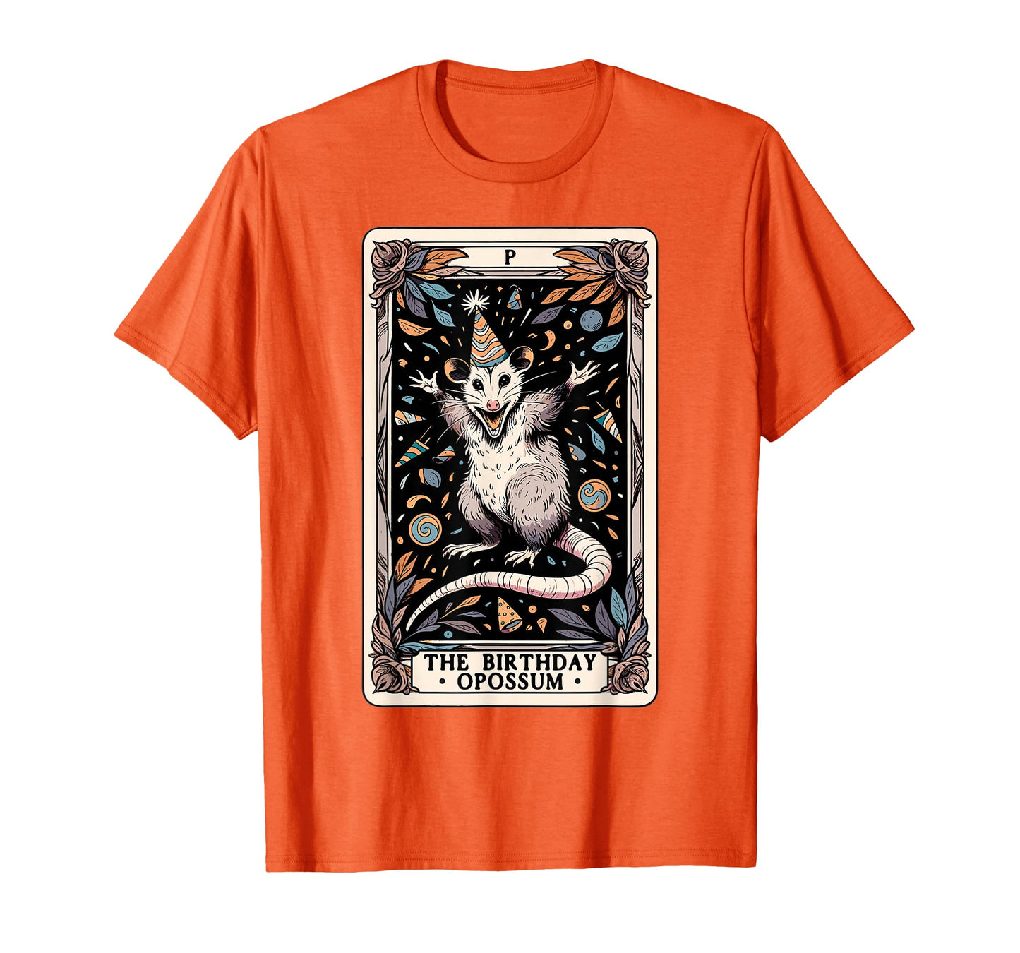 The Birthday Opossum Tarot Card Opossum T-Shirt