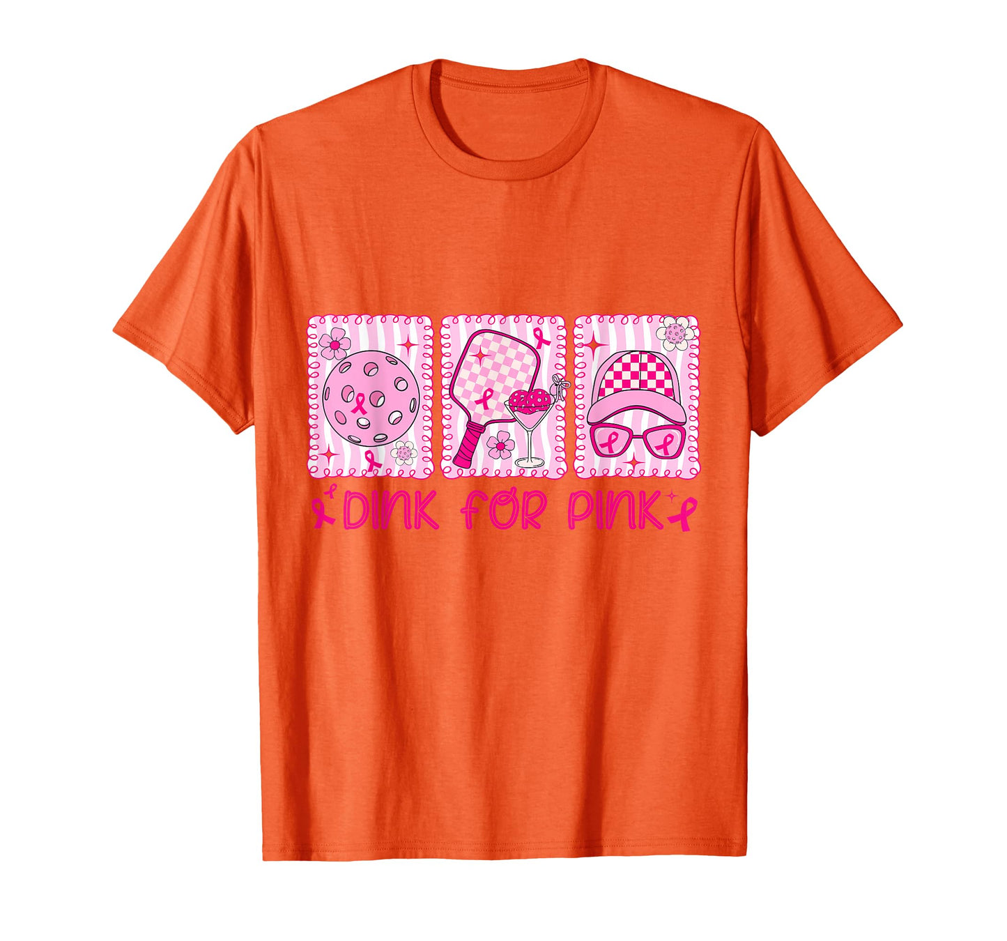 Dink for Pink Breast Cancer Awareness Pickleball Coquette T-Shirt