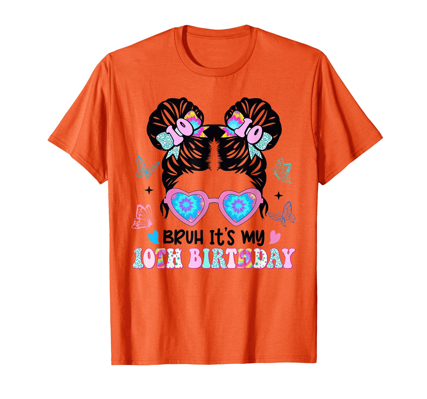 Bruh It's My 10th Birthday Retro 10 Year Old Birthday T-Shirt